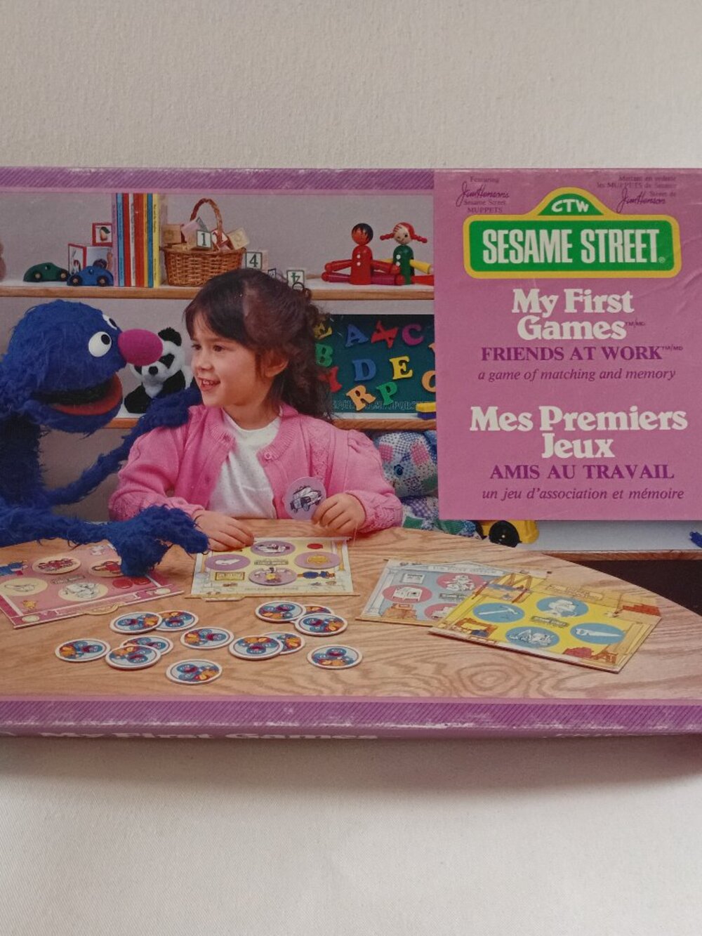 Vintage 1986 Sesame Street 'My First Games' Collectible